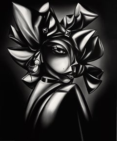 Peinture à l'huile "See Yourself in My Eye" 71" x 59" inch par Marius Seidlitz