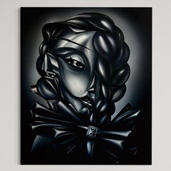 "You Don`t Even Know" Portrait Oil Painting 71" x 59" inch by Marius Seidlitz