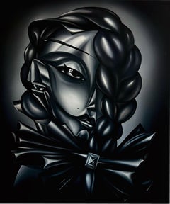 Ritratto di Marius Seidlitz "You Don't Even Know" Pittura a olio 71" x 59" pollici