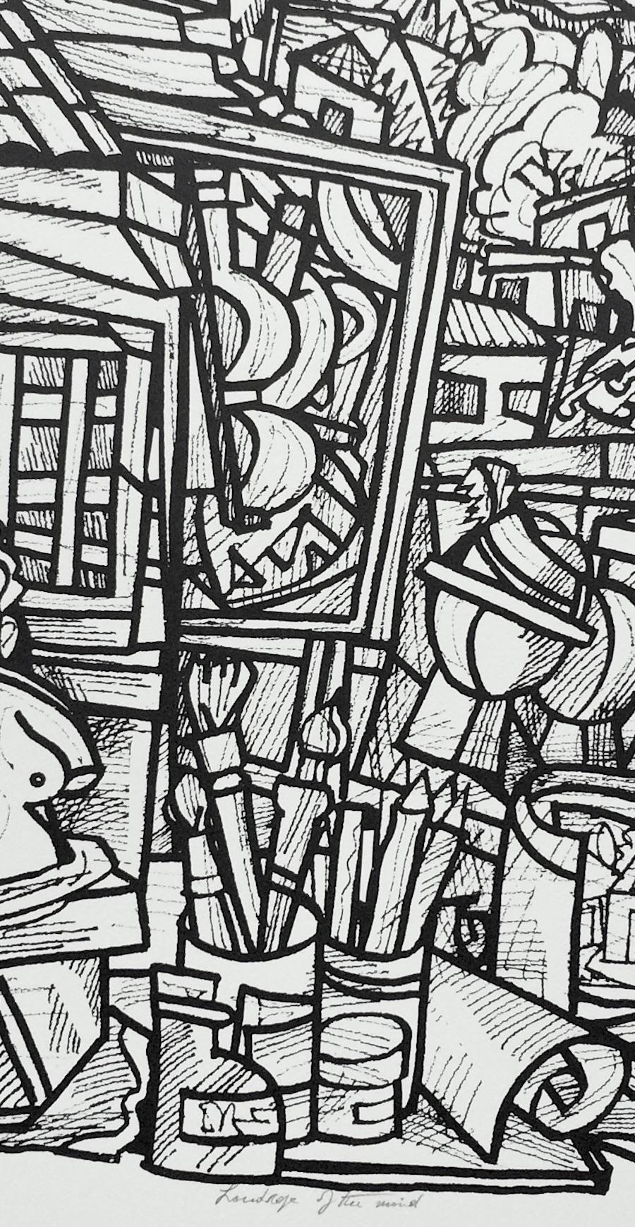 landscape line drawing