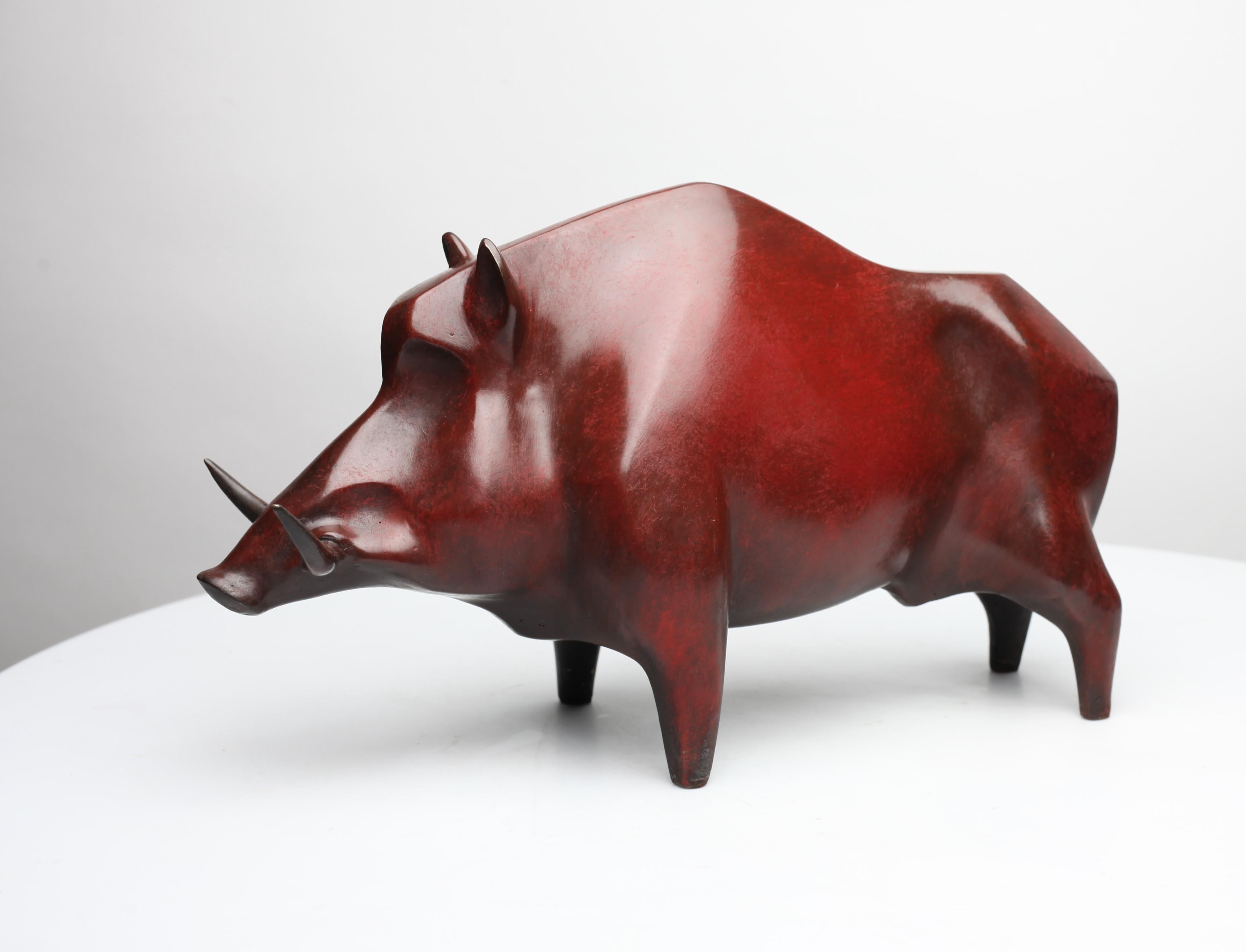 Figurative Sculpture Mariusz Dydo - Sculpture en bronze "Boar II"