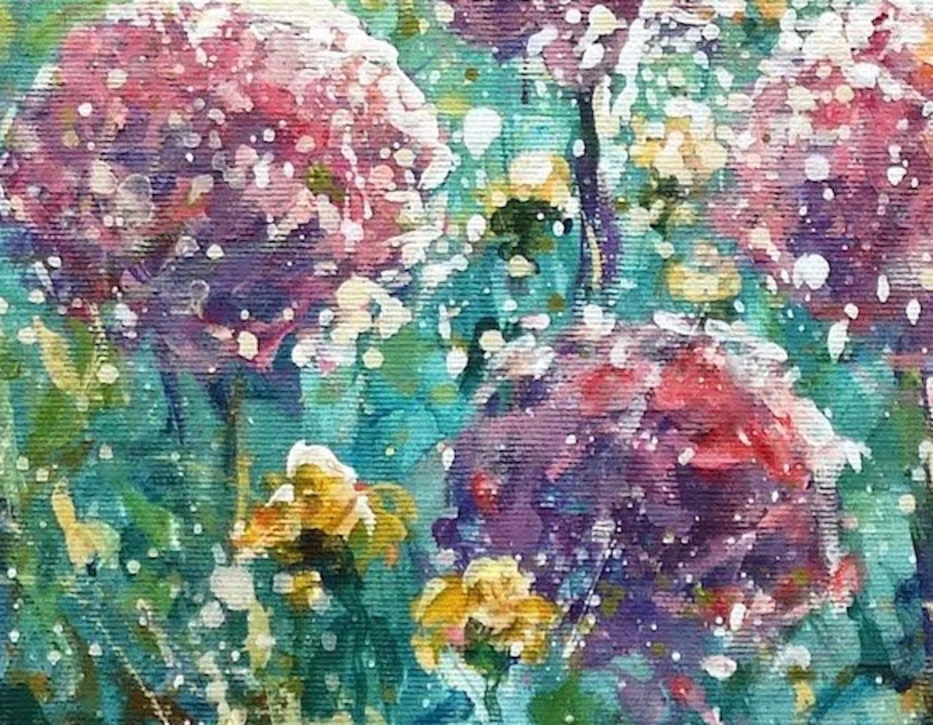 Allium, Original Floral Painting, Impressionist Painting, Spring Summer Art For Sale 3