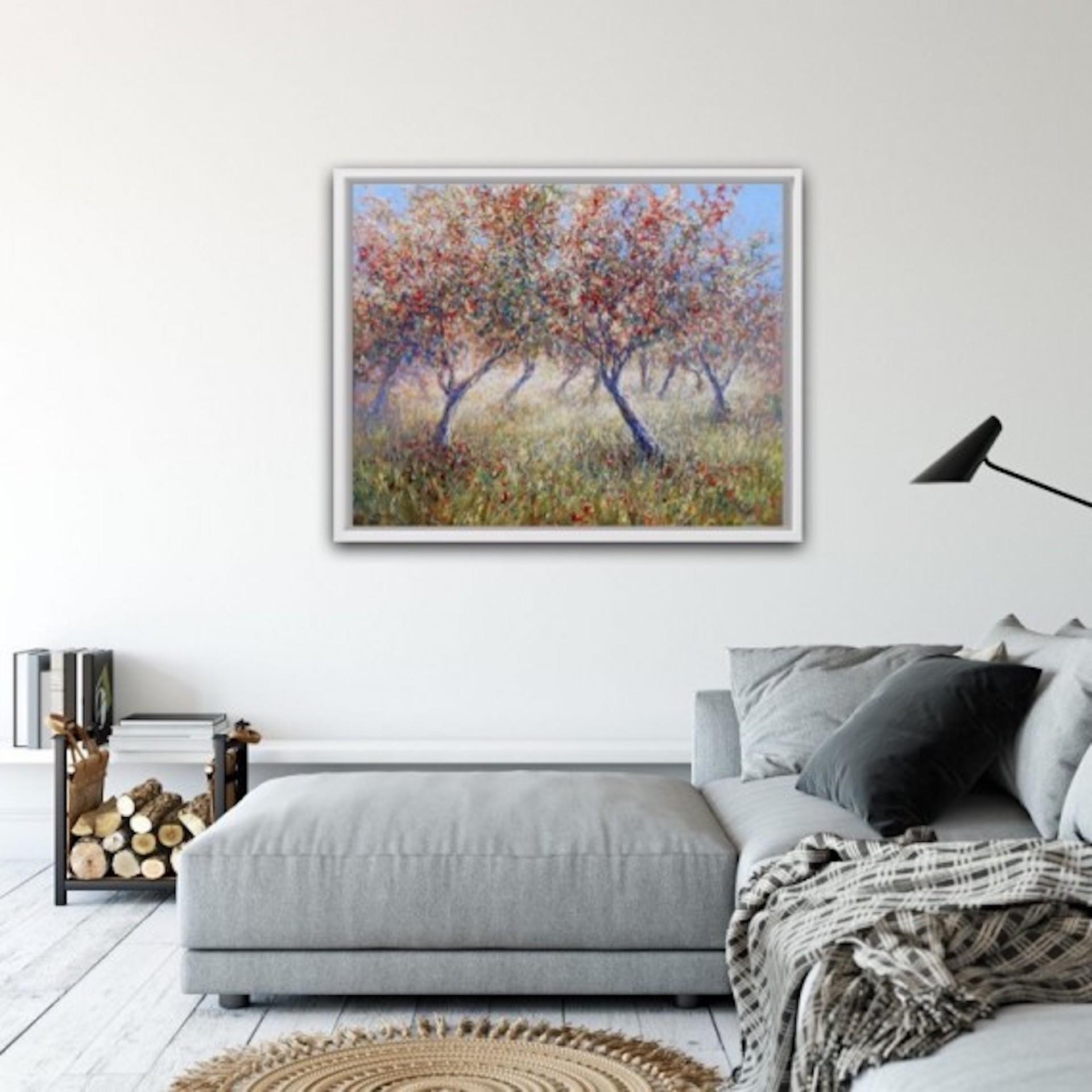 An Orchard, Mariusz Kaldowski, Impressionist Landscape Painting, Original Art 3
