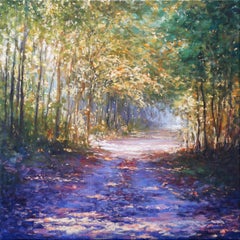 Enchanted Forest, Mariusz Kaldowski, Original Impressionist Landscape Painting