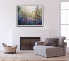 Mariusz Kaldowski, Cottage Garden, Affordable Impressionist Landscape Painting