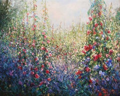 Mariusz Kaldowski, Cottage Garden, Affordable Impressionist Landscape Painting