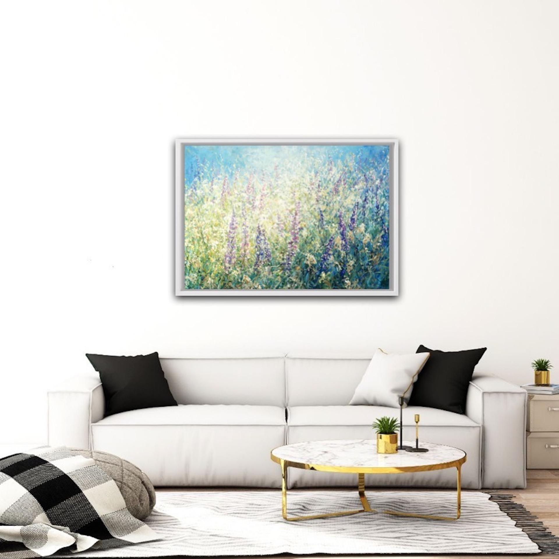 Mariusz Kaldowski, Lupin, Pittura floreale originale, Arte accessibile, Arte online 4