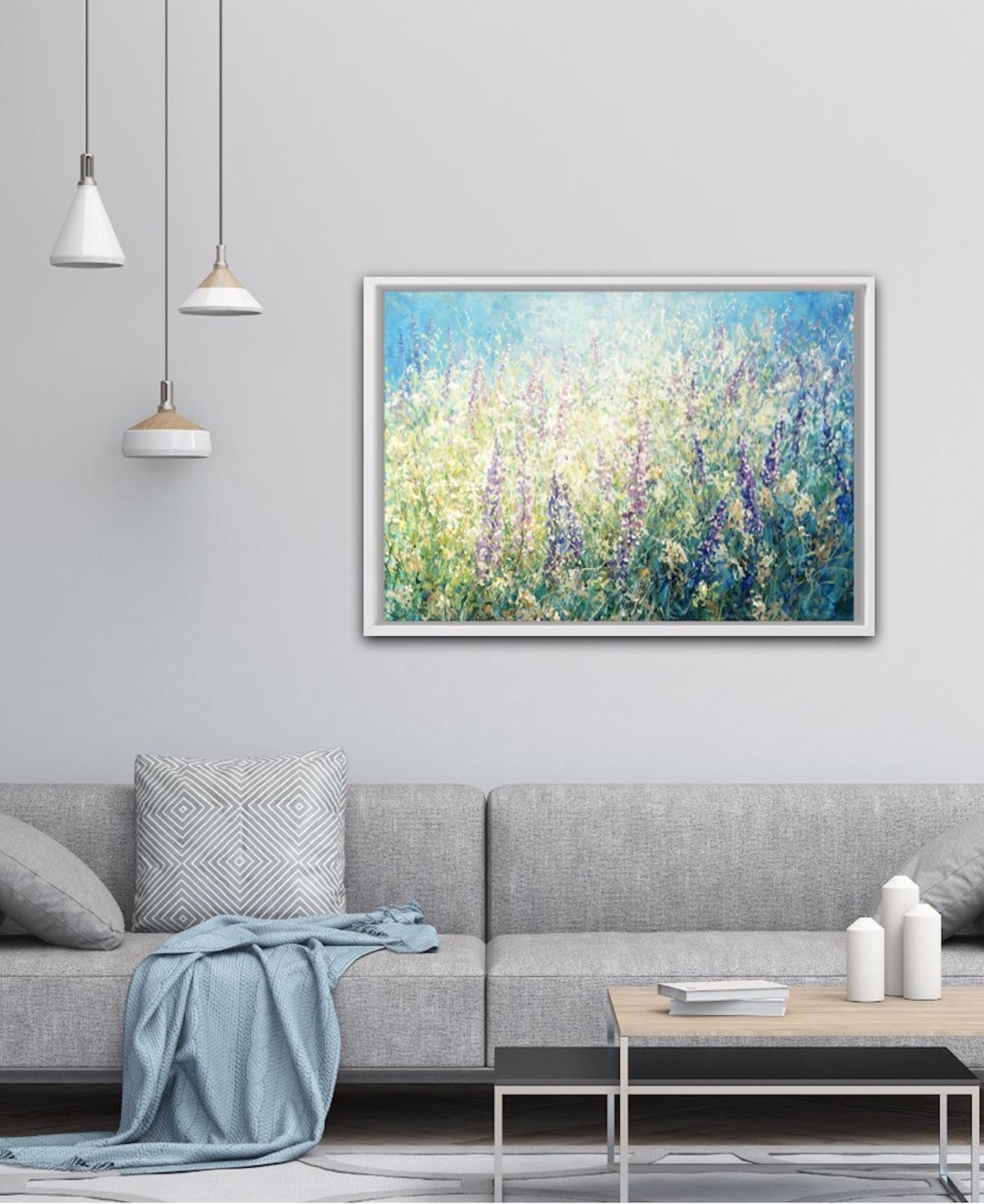 Mariusz Kaldowski, Lupin, Pittura floreale originale, Arte accessibile, Arte online 5