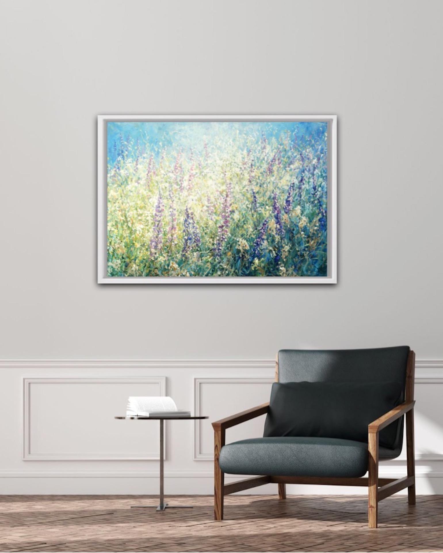 Mariusz Kaldowski, Lupin, Pittura floreale originale, Arte accessibile, Arte online 1