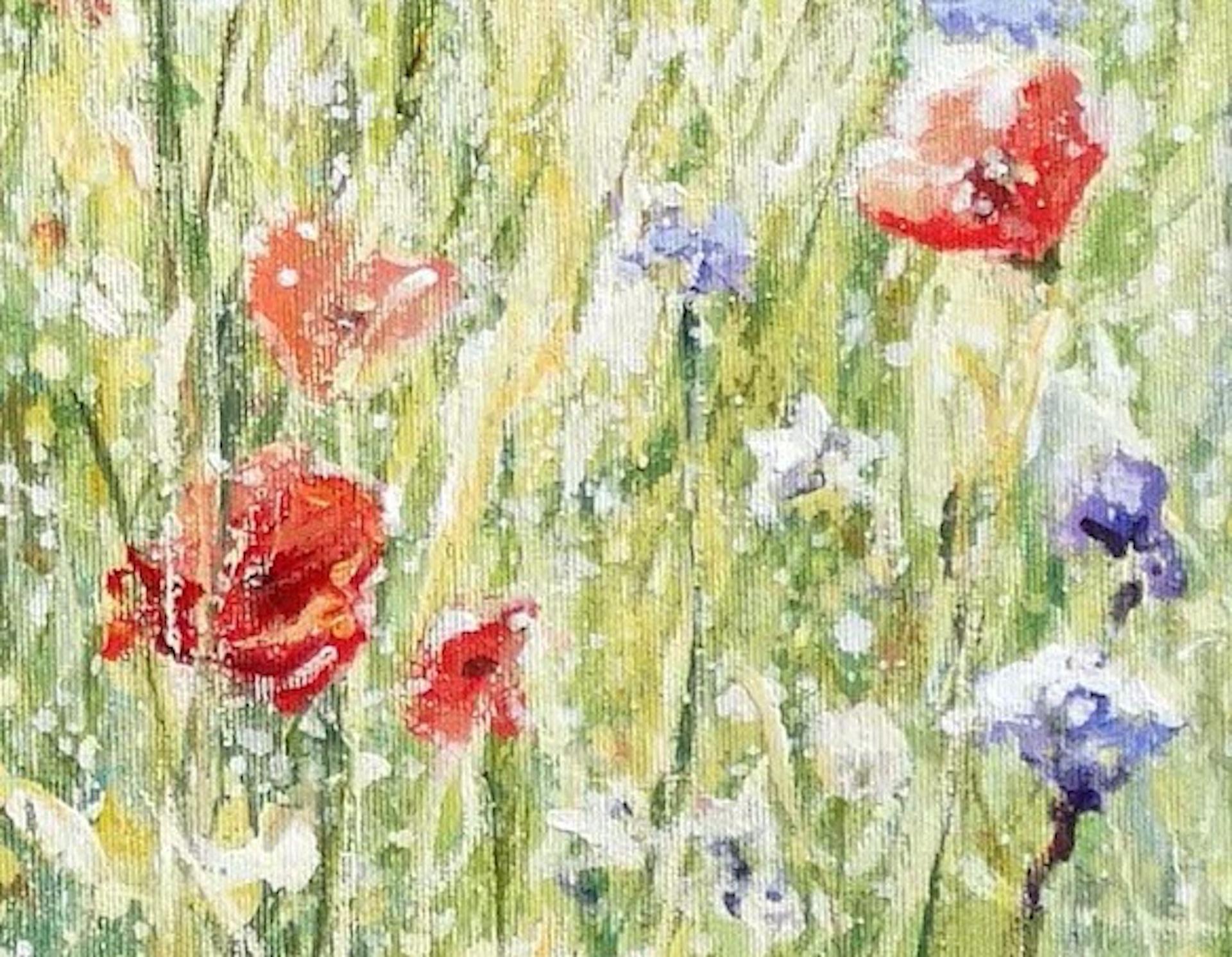 Mariusz Kaldowski, Poppies, Original Floral Painting, Landscape Art, Art Online For Sale 1