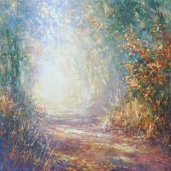 Mariusz Kaldowski, Secret Lane, Original Landscape Painting, Affordable Art