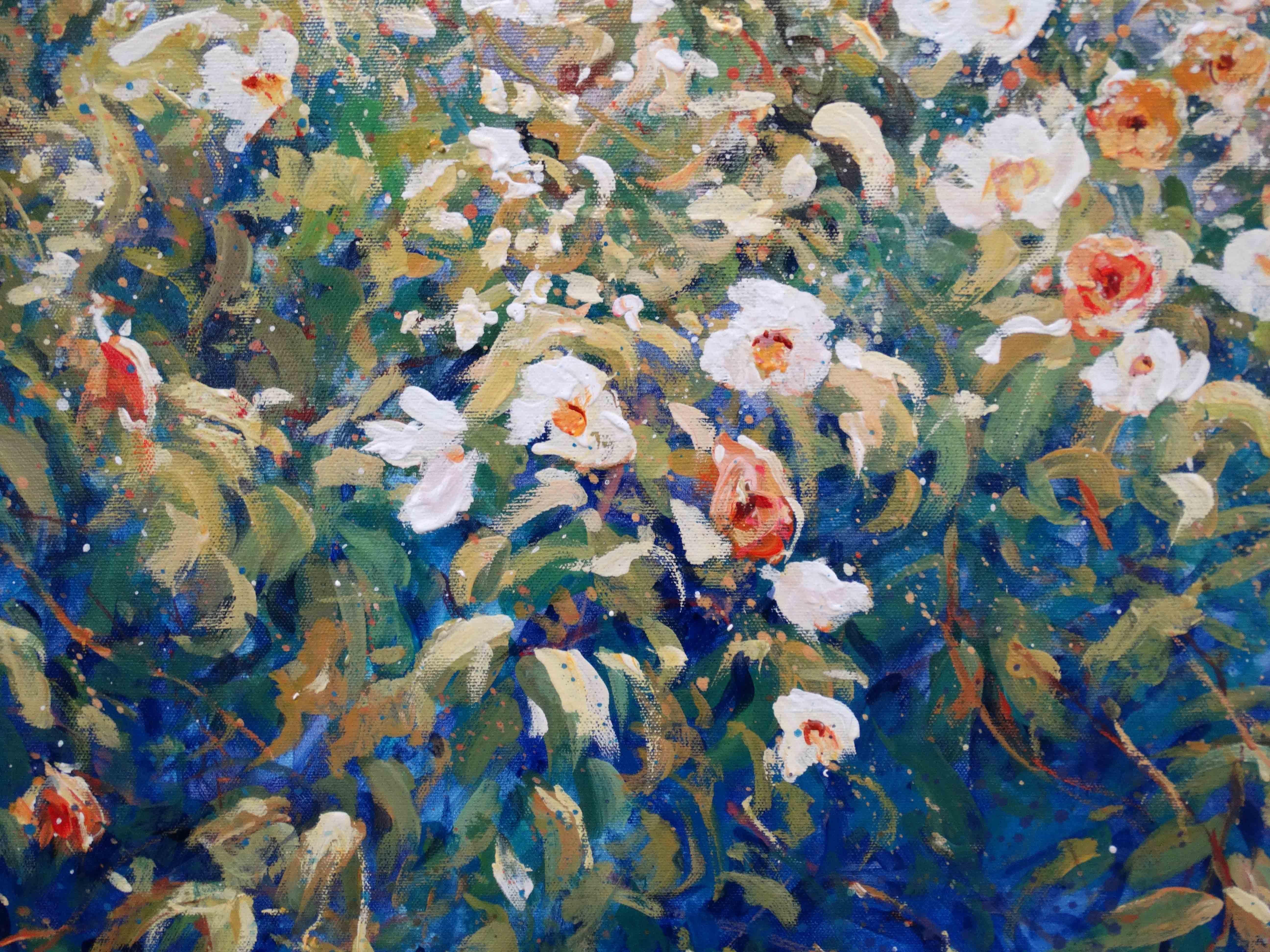 Mariusz Kaldowski, peinture de fleurs sauvages originale, peinture abordable en vente 5