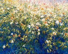 Mariusz Kaldowski, peinture de fleurs sauvages originale, peinture abordable