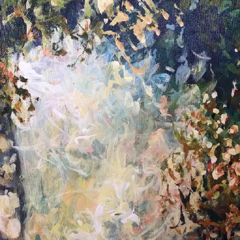 This painting is based on a beautiful spot in Nymans Gardens of the National Trust. Mariusz was an artist of residence for the NT South East region for the number of years. Nymans was his favourite due to its diversity whatever the season. The