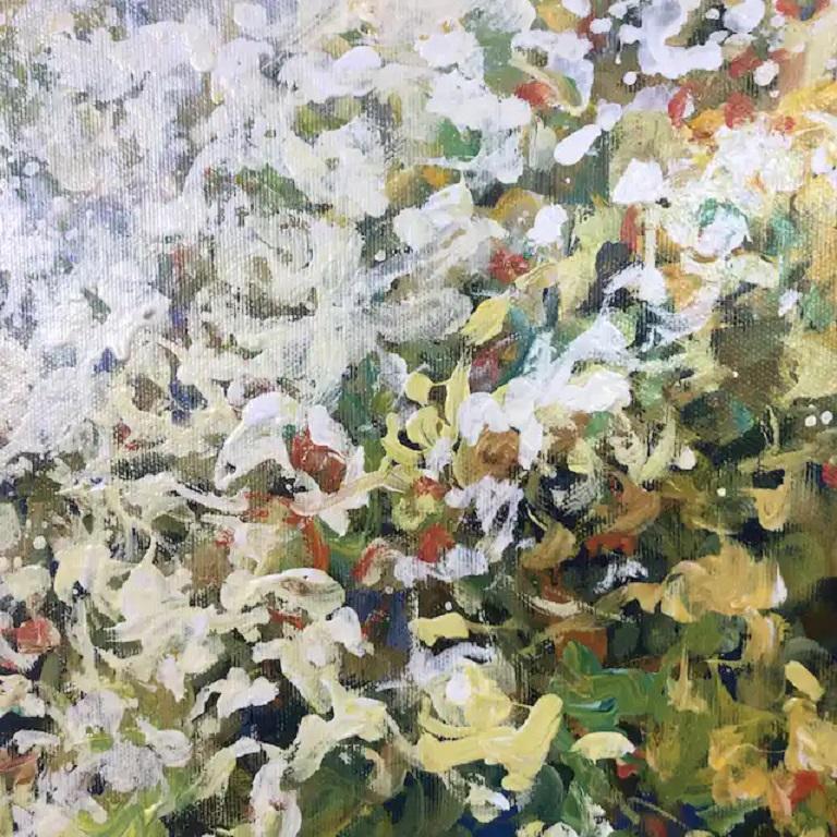 Rendez-Vous, Original painting, Landscape, Summer, Floral For Sale 2