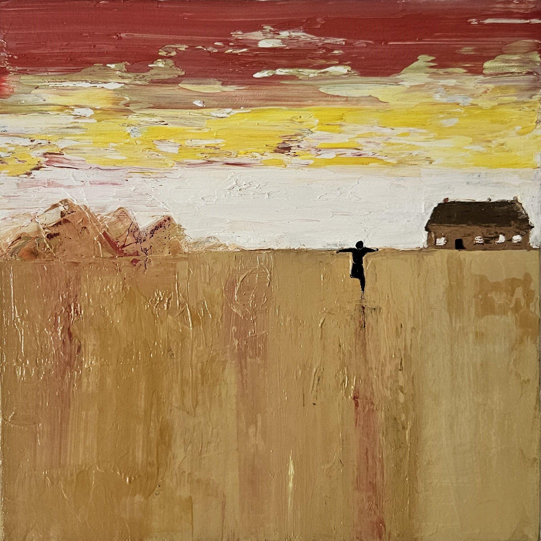 Crooked knee, Painting, Oil on Canvas For Sale 1