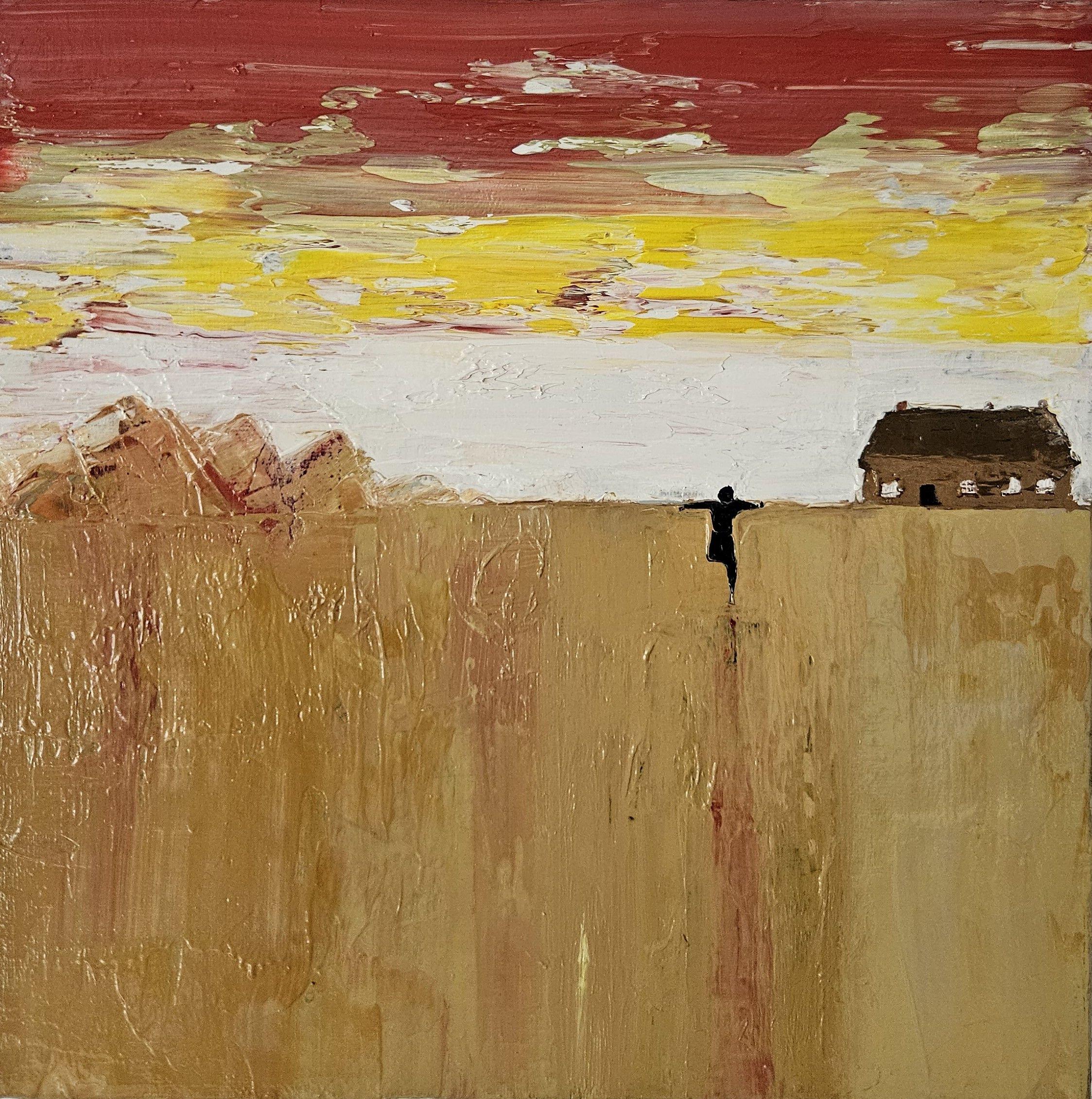 Original oil on canvas on wooden stretcher, signed on the back.  Certificate of authenticity included. :: Painting :: Abstract Expressionism :: This piece comes with an official certificate of authenticity signed by the artist :: Ready to Hang: Yes