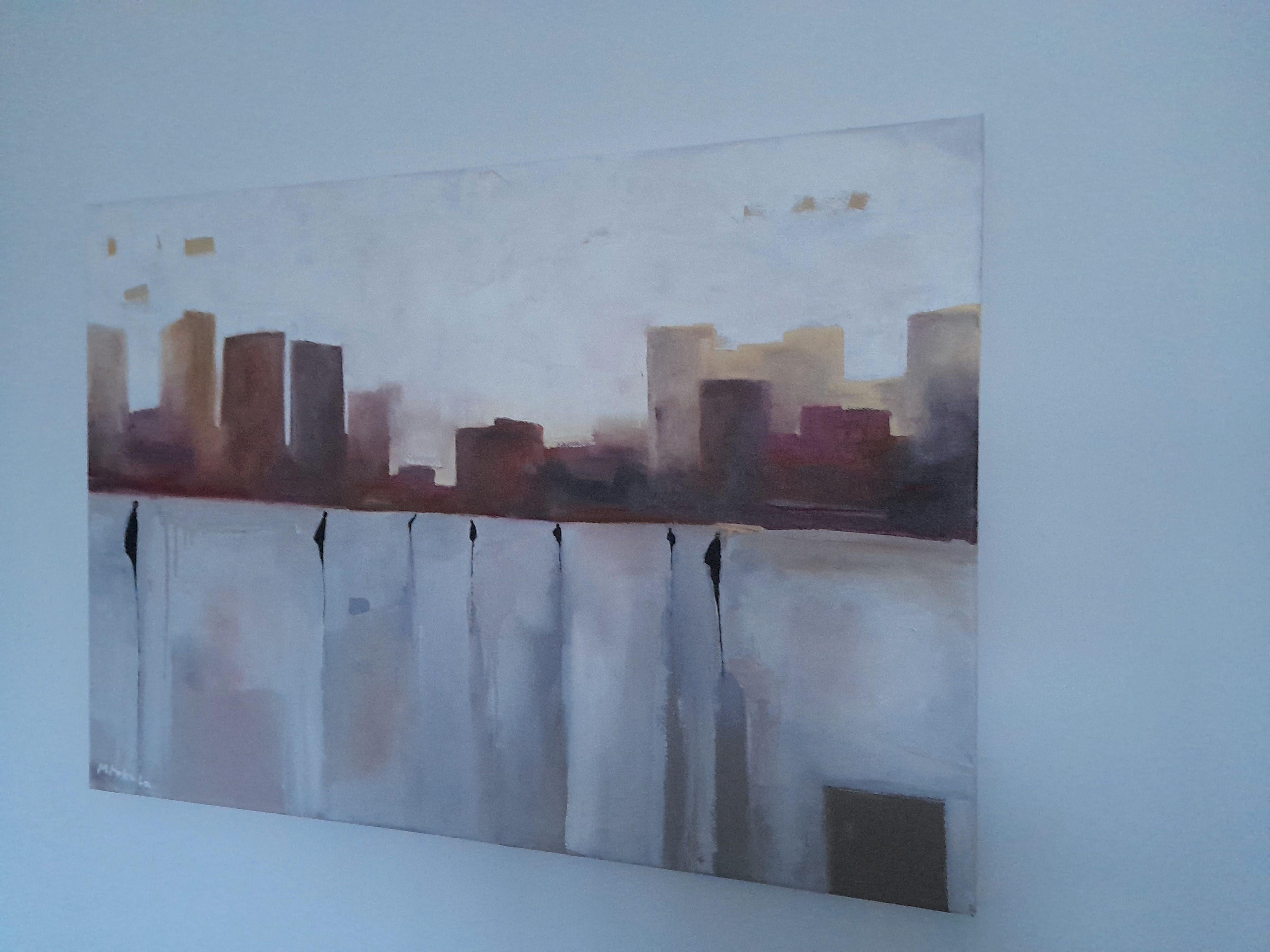 Somewhere North, Gemälde, Öl auf Leinwand (Expressionismus), Painting, von MARIUSZ MAKULA
