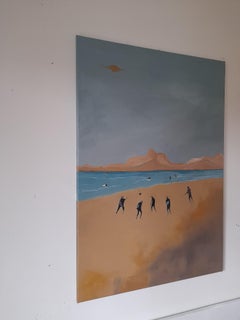 Catch a wave, Painting, Oil on Canvas