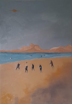 Catch a wave, Painting, Oil on Canvas