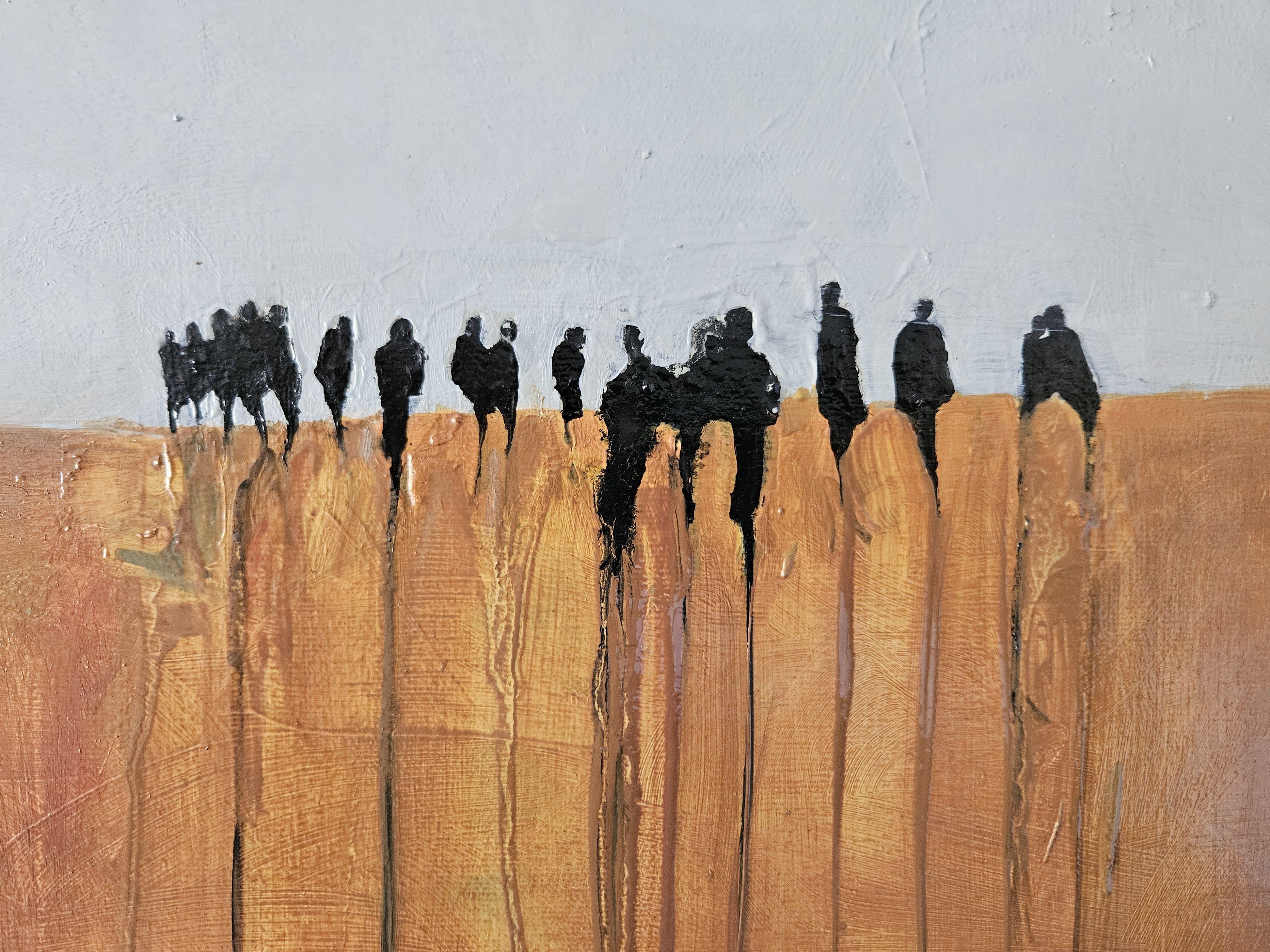 Torre del deserto, Pittura, Olio su tela - Painting Espressionismo astratto di MARIUSZ  MAKULA