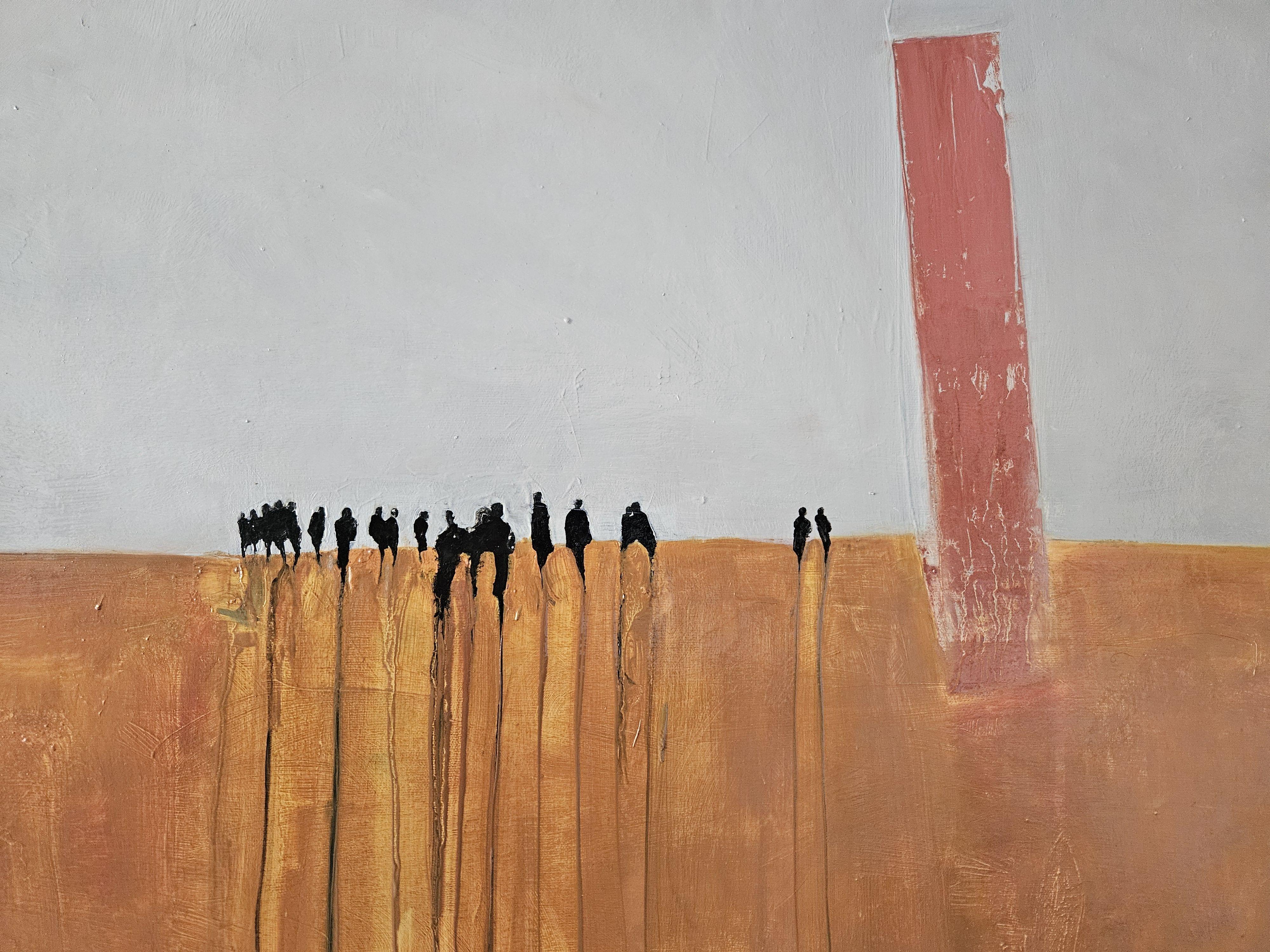 Torre del deserto, Pittura, Olio su tela in vendita 1