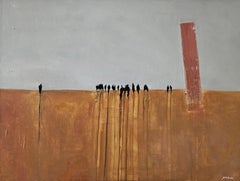 Desert tower, Painting, Oil on Canvas