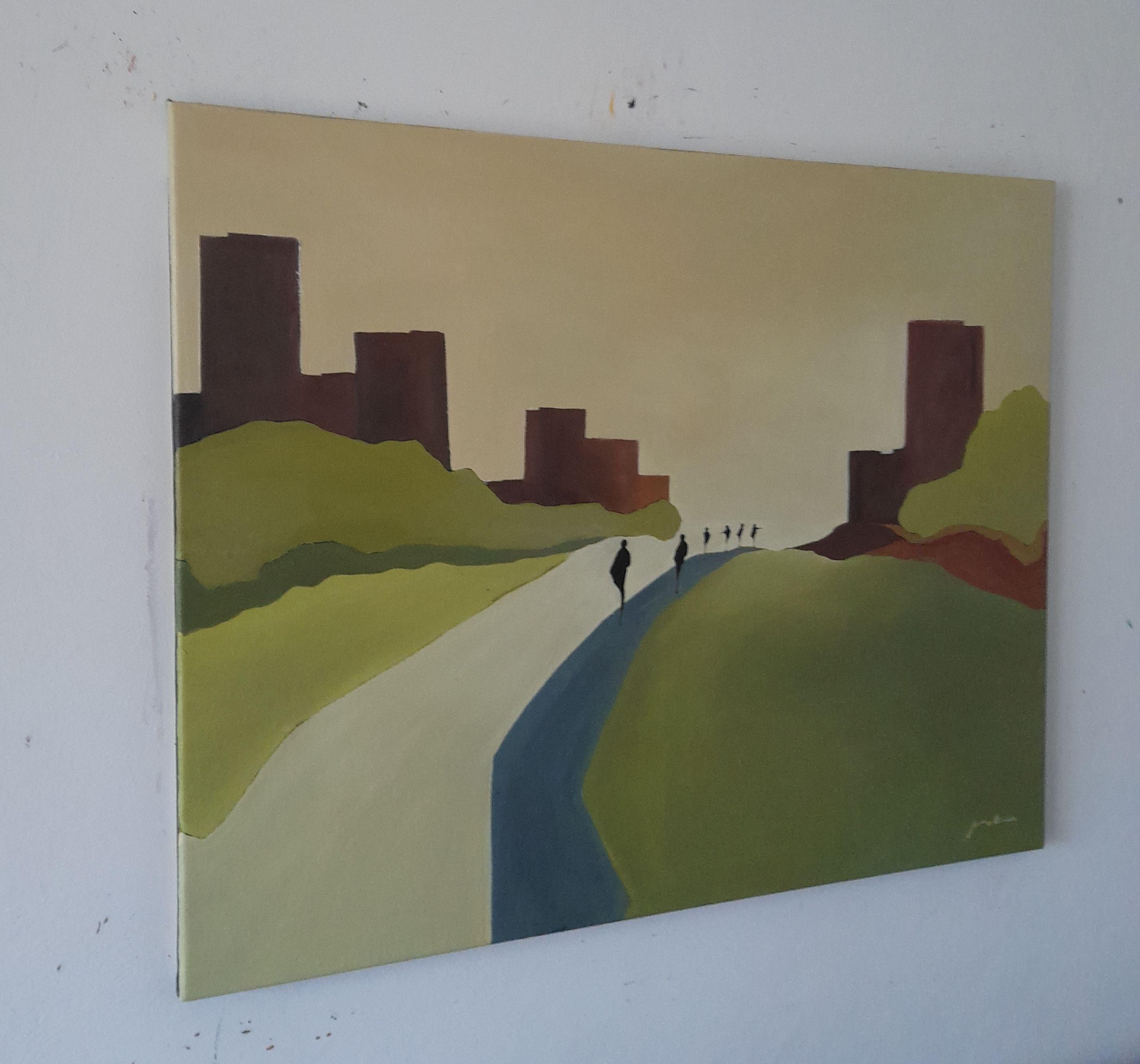 Forever green, Painting, Oil on Canvas For Sale 1