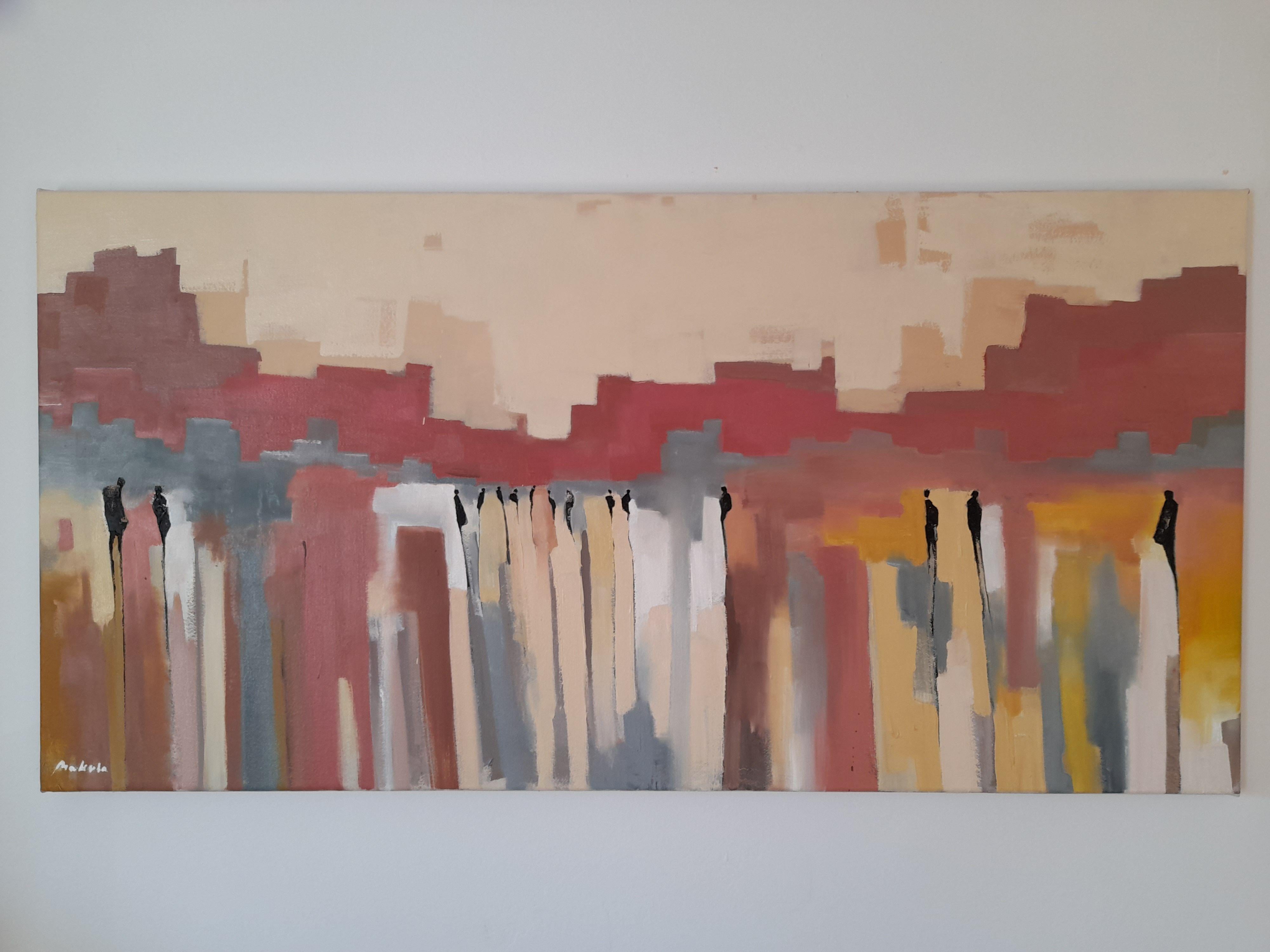 Original oil on linen canvas on wooden stretchers, signed on the front, ready to hang. Certificate of authenticity included :: Painting :: Abstract Expressionism :: This piece comes with an official certificate of authenticity signed by the artist