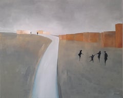 Time to first walk, Painting, Oil on Canvas