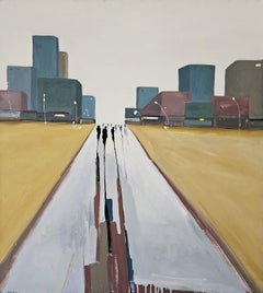 Yellow sand, Painting, Oil on Canvas