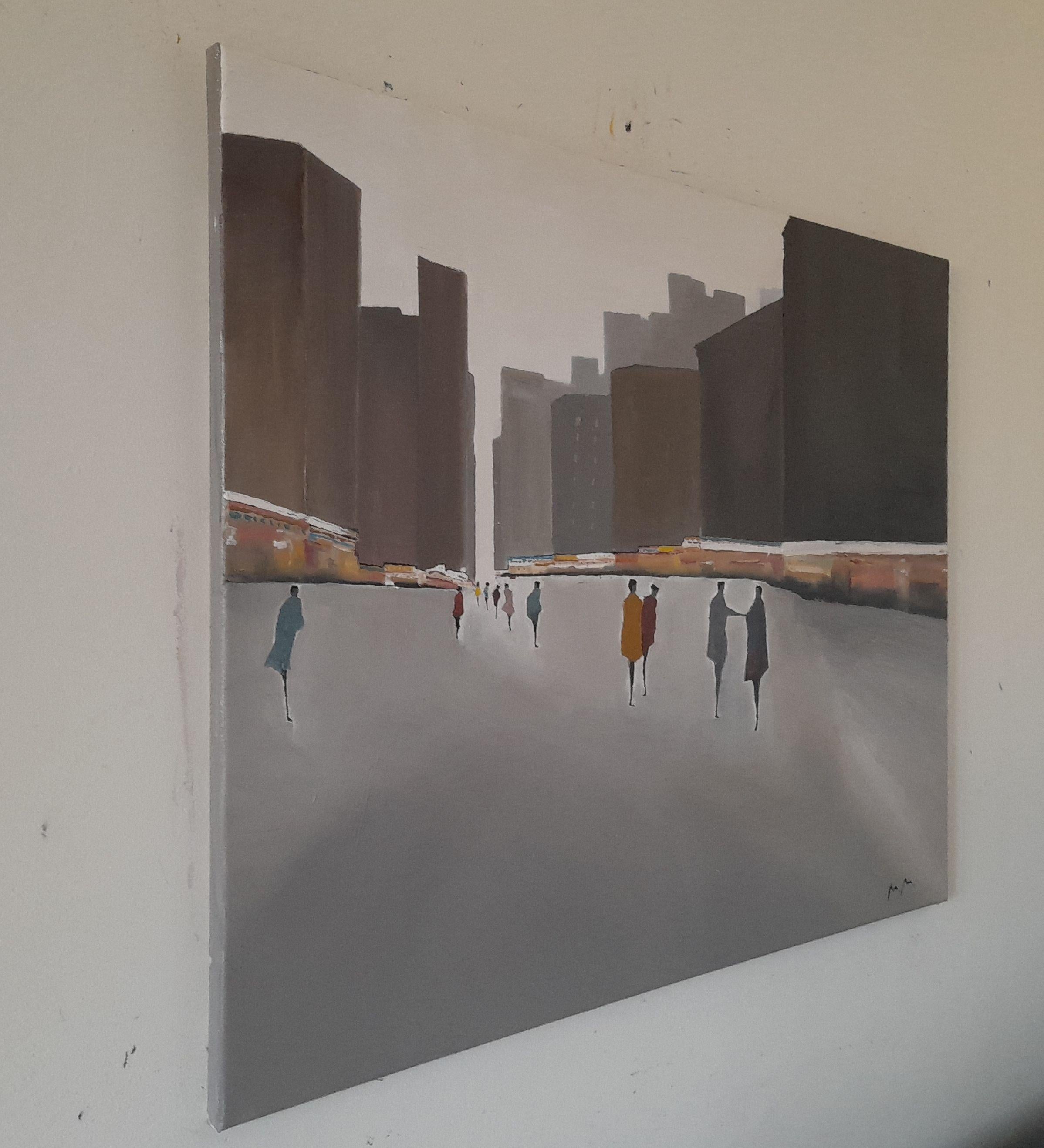 Hai detto qualcosa, Pittura, Olio su tela in vendita 1