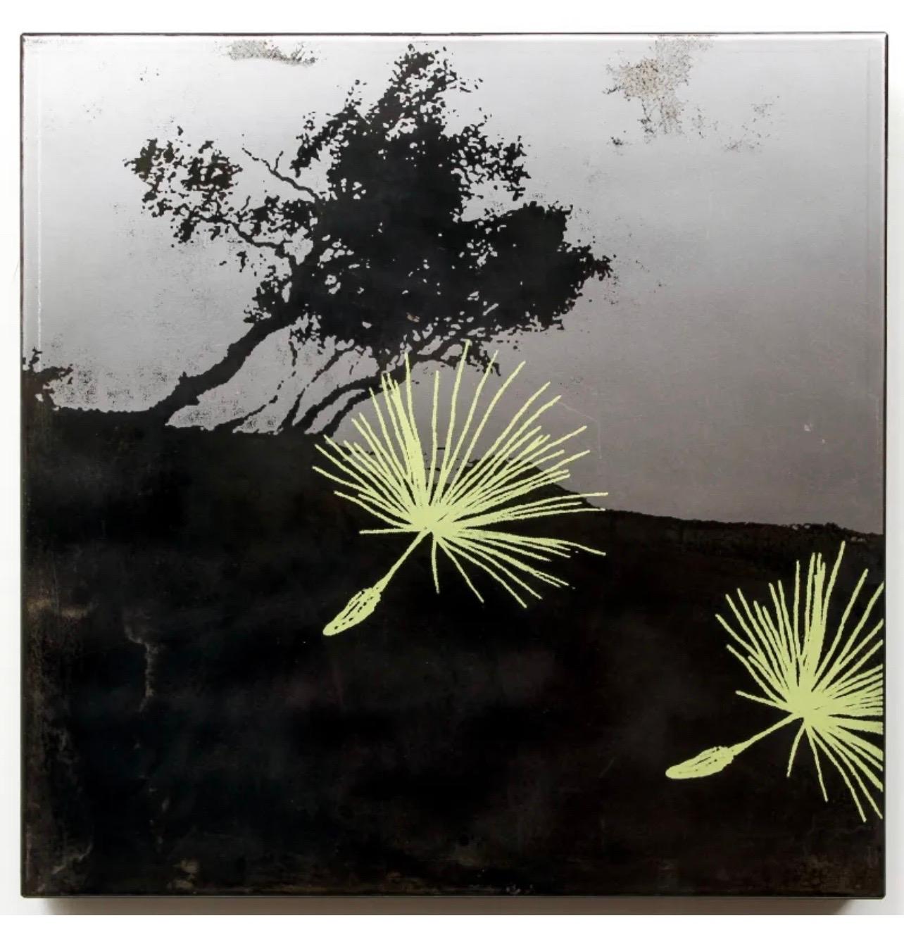 Landscape Painting Marjan Eggremont - Patine et sérigraphie Peinture sur acier Art contemporain canadien Marjan Eggermont
