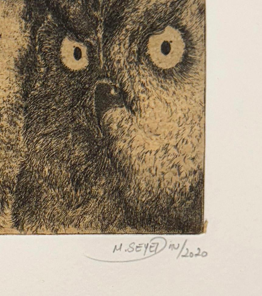 Discours D'oiseaux #4, etching of birds by Marjan Seyedin For Sale 3