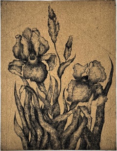 FLEURS #3 – Iris, eines von 4 Blumenporträts von Marjan Seyedin