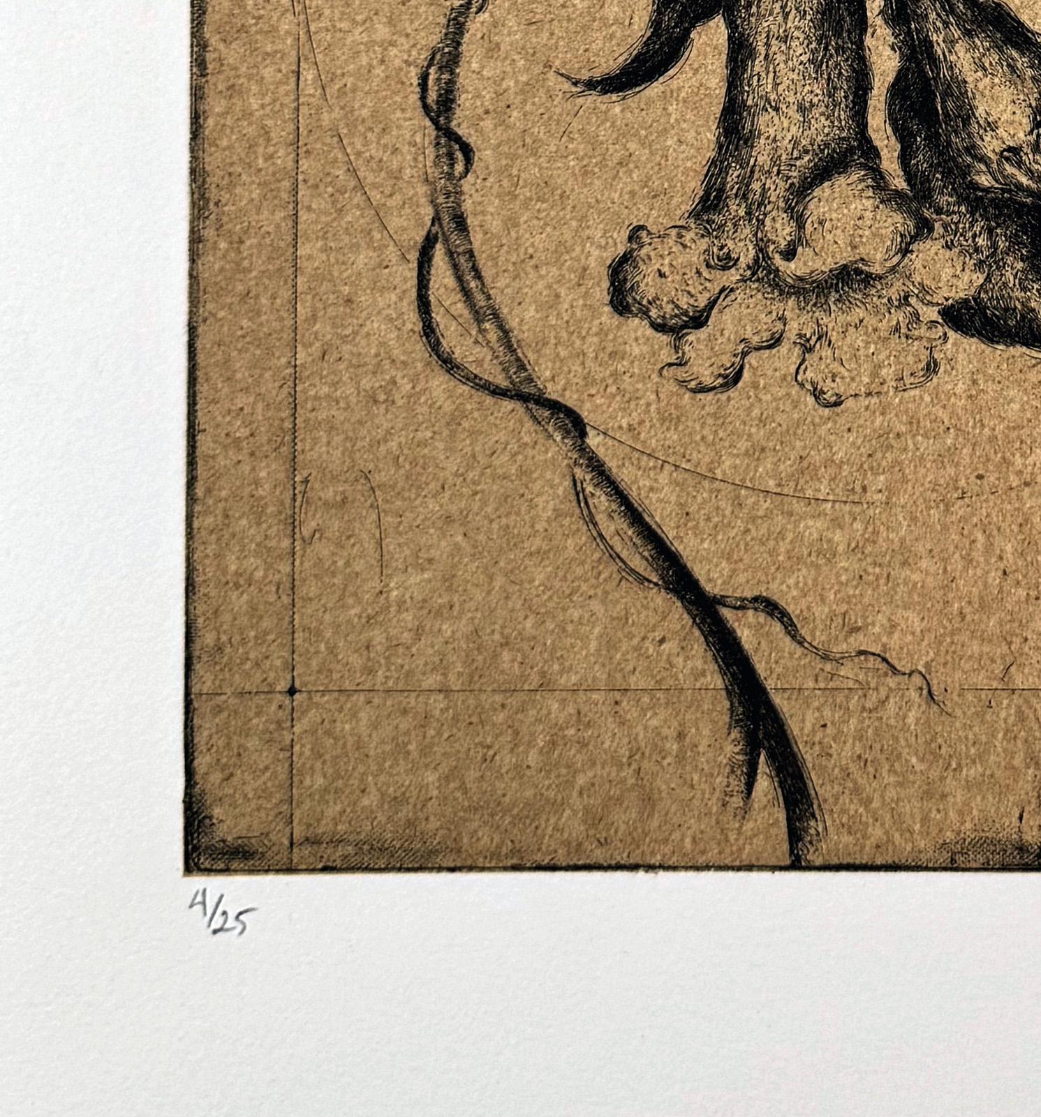 FLEURS #4 - Trompette de Jéricho, one of 4  flowers by Marjan Seyedin For Sale 2