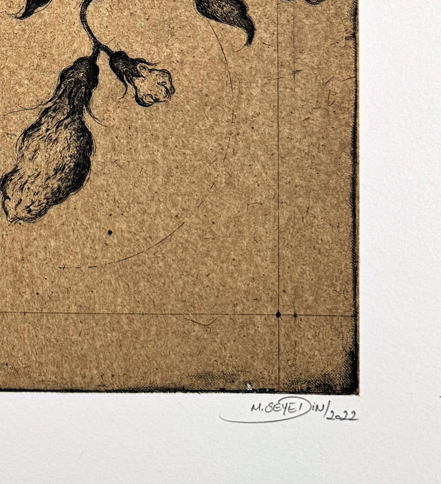 FLEURS #4 - Trompette de Jéricho, one of 4  flowers by Marjan Seyedin For Sale 3