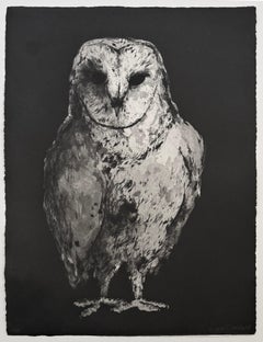 Hiboux et Chouettes nº 10, retrato de un búho por Marjan Seyedin