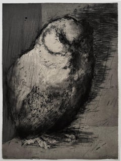 Hiboux et Chouettes nº 5, retrato de un búho por Marjan Seyedin
