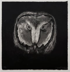 TÊTES DE HIBOUX #4, portrait of an owl by Marjan Seyedin