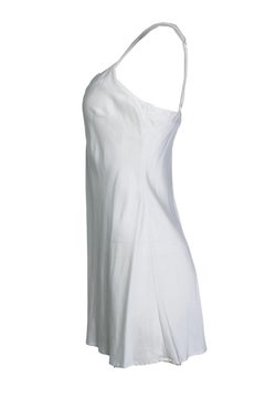 Marjolaine, silk night gown in white