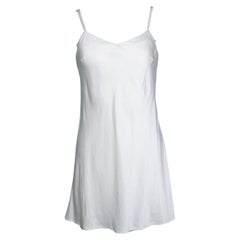 Marjolaine, silk night gown in white