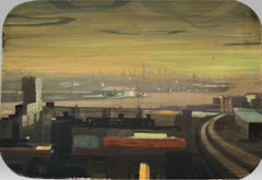 Paisaje urbano II Pintura acrílica sobre panel En Stock