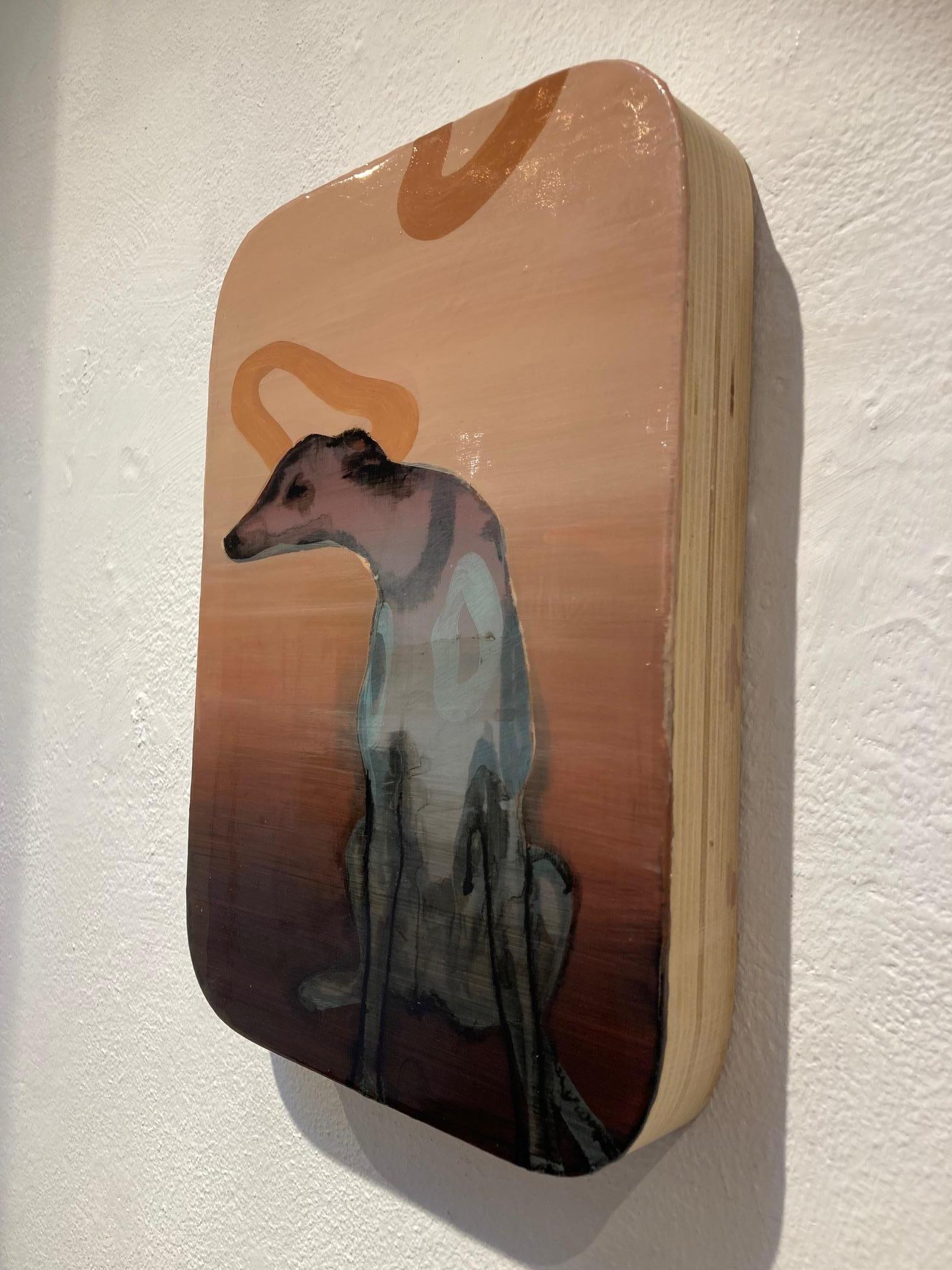 Hound Dog Acrylic Paint on Panel Dogs Life In Stock
Marjolein van Haasteren (1967, the Netherlands) works with the external manifestations of nature. Her paintings are fiction-filling landscapes, without human presence. 'In transparent layers I am