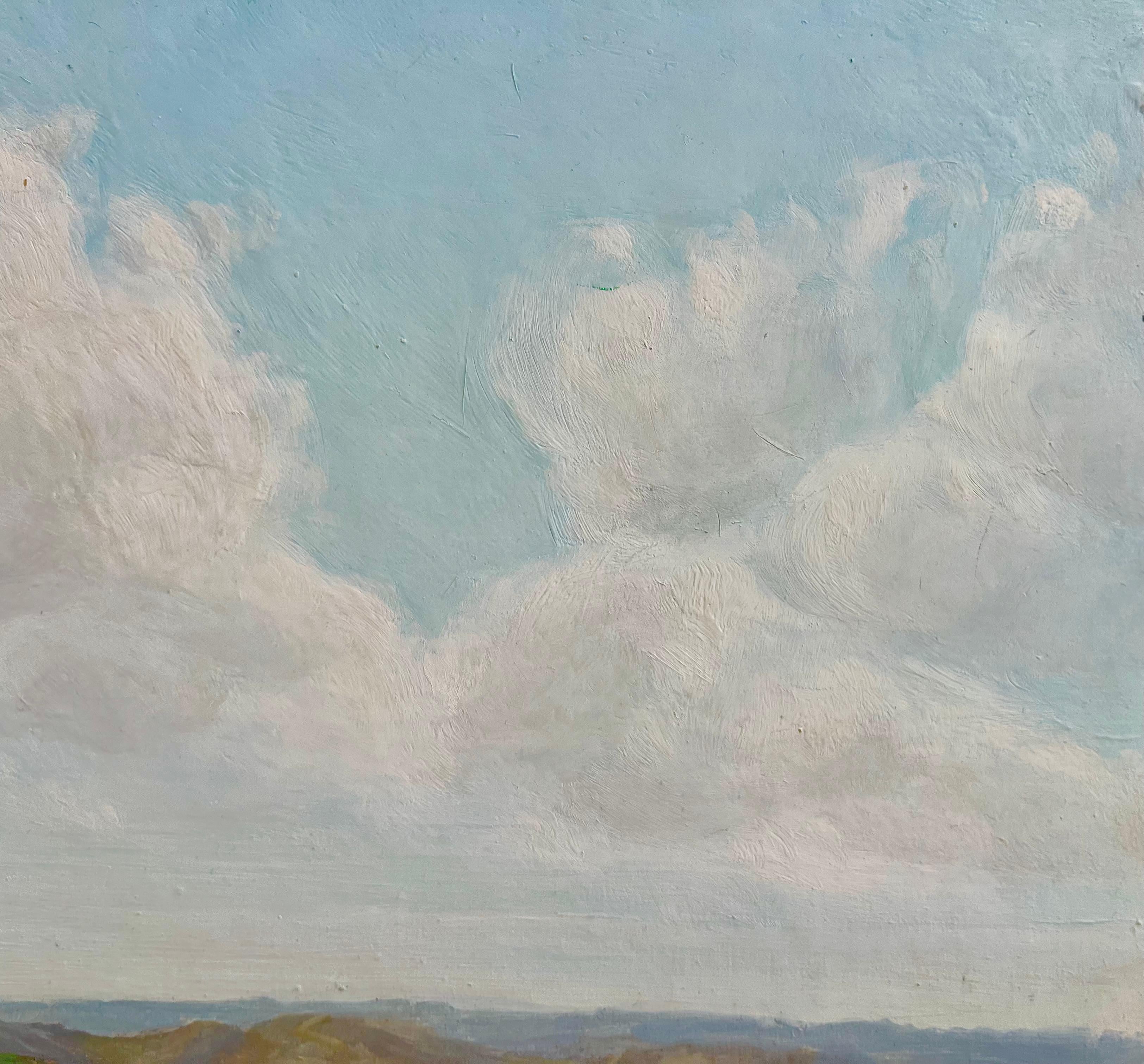 Barbados Vista desde Cherry Tree Hill - Painting impresionista estadounidense de Marjorie Anne Portnow