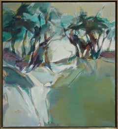 Vintage Abstract Treescape Landscape Berkeley School Abstract Expressionist 