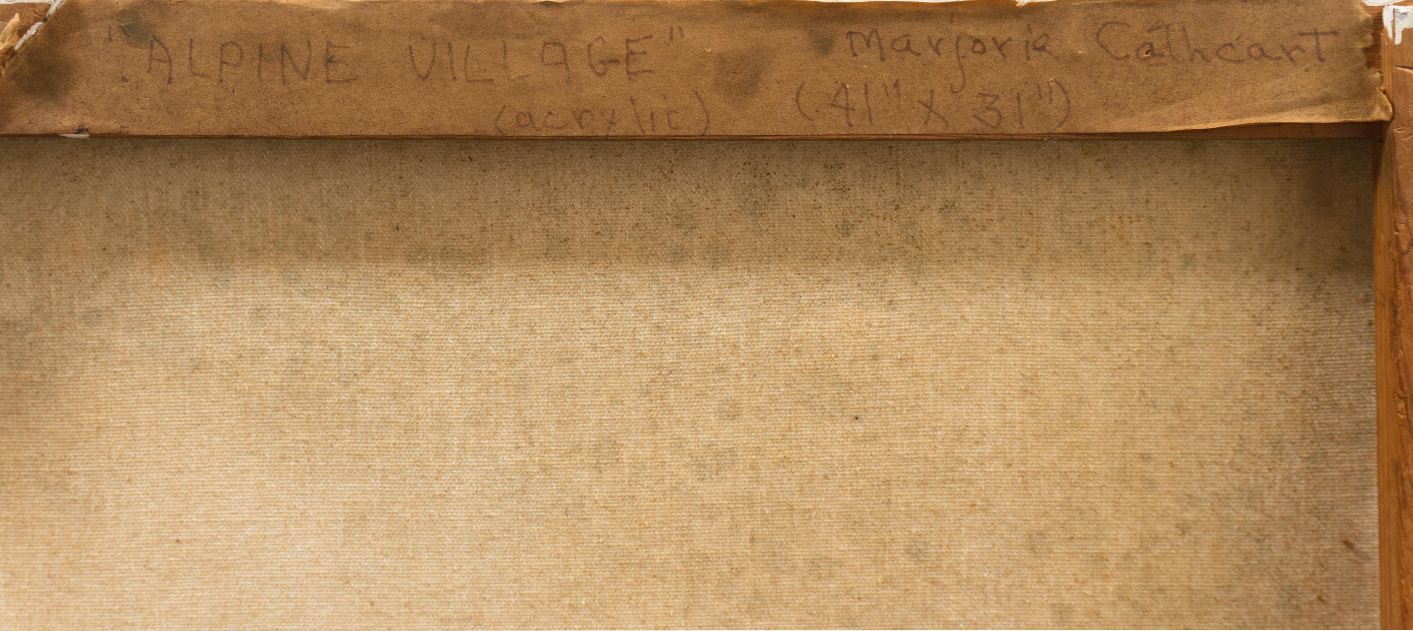 'Alpine Landscape', Bay Area Abstraction, Mid-Century Woman Modernist, CCAC For Sale 5