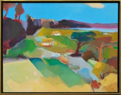 California Bay Abstract Landscape by Marjorie Cathcart Color Field
