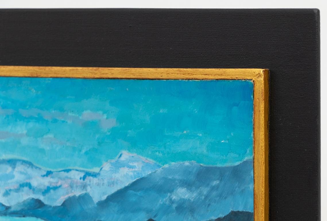 Vintage 1960s Nocturnal Coastal Oil Painting – Moonlit Marine Landscape For Sale 1