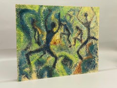 Marjorie Matthias Mid Century Modern Primal Dance Painting